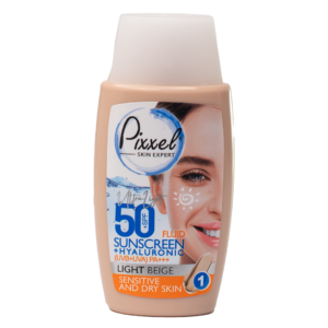 Pixxel Skin Expert – Ultra Light Fluid Sunscreen SPF 50 Light Beige