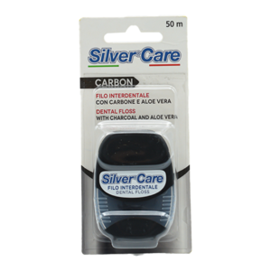 Silver Care – Carbon Dental Floss with Charcoal & Aloe Vera (50m)